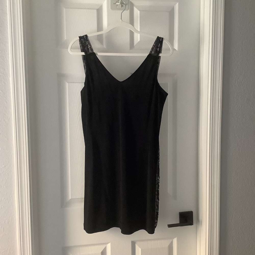 Vintage BCBG Max Azria Beaded Black Dress - NWT
